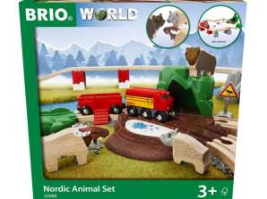 BRIO 33988 Conjunto de animais da floresta nórdica