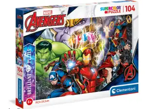 Clementoni 20181 104 peças Puzzle Brilhante Marvel