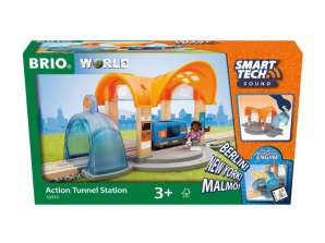 BRIO 33973   Smart Tech Sound Bahnhof mit Action Tunnel