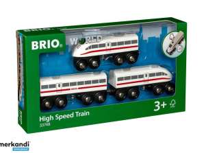 BRIO 33748 greitasis traukinys su garsu 3 vnt.