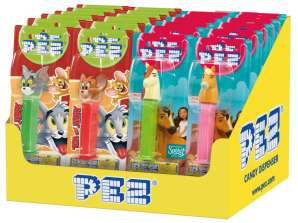 PEZ candies with dispenser 24 pieces in display
