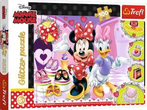 Disney Minnie Mouse Glitter Puzzle 100 tükki
