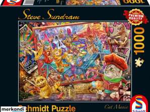 Steve Sundram Cat Mania 1000 stukjes puzzel