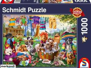 Crazy Pet Garden 1000 gabaliņu puzle