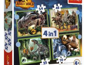 Jurassic World 4 i 1 Puslespill 35 48 54 70 brikker