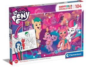 Clementoni 25726 104 Teile Puzzle Happy Color Double Face My little Pony