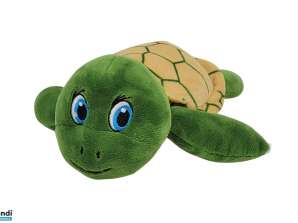 Sköldpadda med broderade ögon AC plysch figur 30 cm