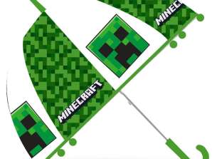 Minecraft green umbrella transparent 45 cm