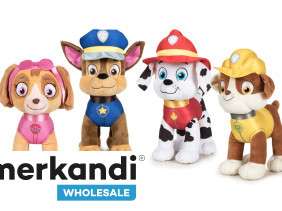 Paw Patrol Peluche Figures 4 fois assorti.  34cm