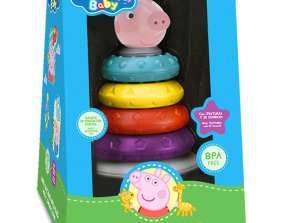 Свинка Пеппа укладає кільця Дитячі іграшки