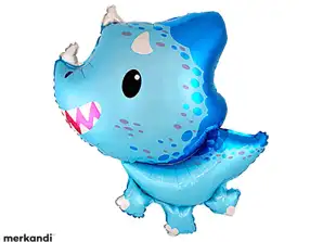 Dino Baby Balão de Folha Azul 80 cm