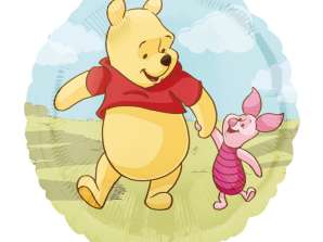 Disney Winnie the Pooh and Piglet foil balloon round 41 cm