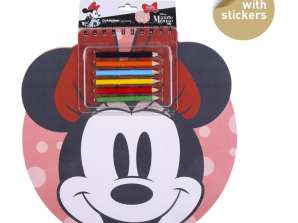 Disney Minnie Mouse   Notizbuch mit Sticker   rund