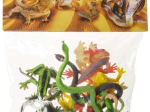 Assortiment de figurines de jeu de reptiles