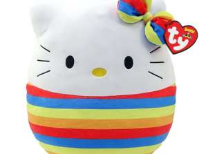 Ty 39232 Pelúcia Hello Kitty Rainbow Squish A Boo 20 cm