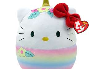 Ty 39233 Peluche Hello Kitty Fiori Squish A Boo 20 cm