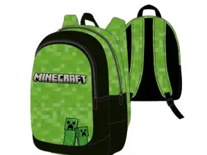 Minecraft mugursoma zaļa