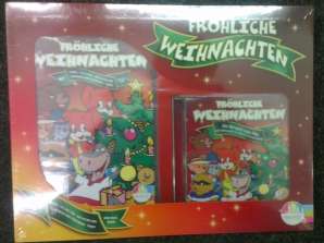 Lasten joululahjapakkaus, jossa on Urmel Fix &; Foxy, maalaishiiri ja kaupunkihiiri, pieni karhu ja paljon muuta.  DVD CD