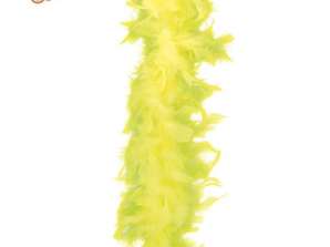 Peří Boa Neon žlutá 1 80 m dospělý
