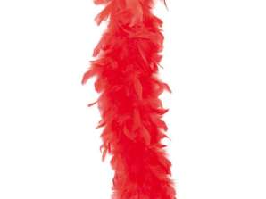 Feather boa red 1 80 m Adult