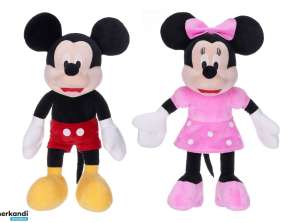 Disney Mickey / Minnie Mouse 2 røv. Plys legetøj 38 / 55 cm