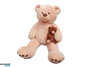 Bear with baby plush 75/120 cm