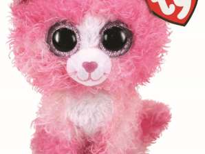 Ty 36308 Reagan Pink Cat Beanie Boo Peluche 15 cm