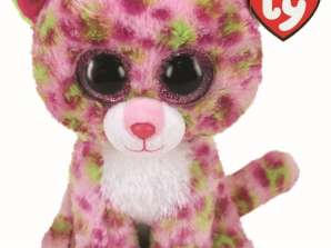 Ty 36476 Lainey Pink Leopard Med Beanie Boo Plush 25 cm