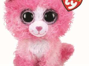 Ty 36479 Reagan Pink Cat Med Beanie Boo plüss 25 cm