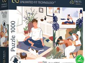 Yoga Cats & Coffee: Tranquilidad / ADOBE STOCK_L UFT Puzzle 1000 Piezas