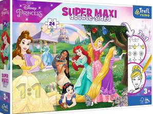 Dibujo de Disney Princess Primo Super Maxi Puzzle 24 piezas y colorear