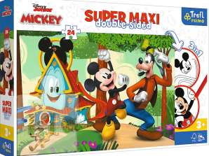 Mickey Mouse   Primo Super Maxi Puzzle 24 Teile und Malvorlage