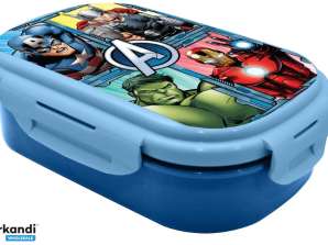 Marvel Avengers lunch box with cutlery