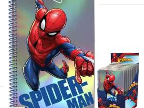 Marvel Spiderman A5 notebook på skærmen