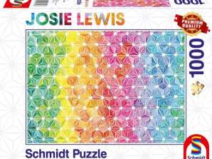 Színes háromszögek puzzle 1000 darab Josie Lewis