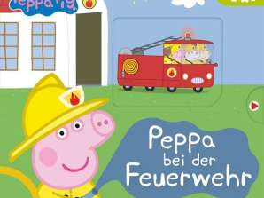 Peppa Pig: Peppa at the Fire Brigade My Great Sliding Fun Cardboard Picture Book