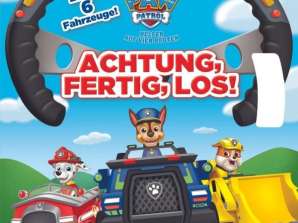 PAW Patrol: Attention, get set, go! Steer cardboard picture book with steering wheel