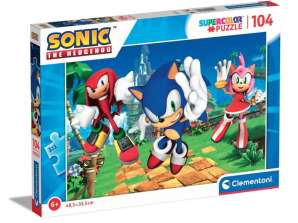 Clementoni 27256 104 Teile Puzzle Supercolor Sonic