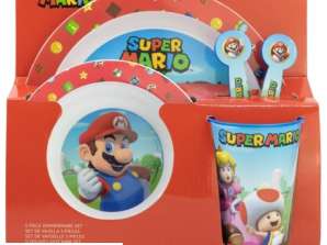 Super Mario 5 részes reggeliző szett