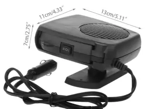 Heater car outlet 12V with cold and hot air