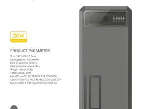 Quick Charge Transparent Power Bank 10000mAh E53 by Orsen