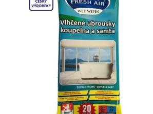 Toallitas de limpieza de aire fresco para baño y artículos sanitarios (20 piezas)