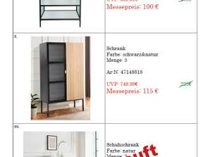 Body: furniture, chest of drawers, standing shelves, shelves, showcases, cabinets