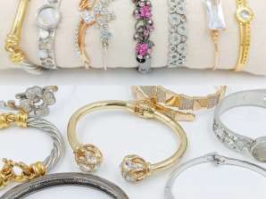 Lot de bracelets en acier de mode - Grossiste de bijoux fantaisie d’Espagne