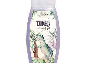 Gel Doccia Crema per Bambini 250 ml con Olio di Oliva ed Estratto di Alghe – Dinosauro