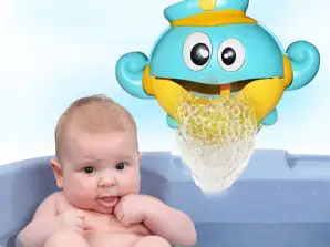 Musical bath toy with soap bubbles