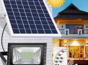 100- und 200-W-LED-Projektor für den Außenbereich mit Solarpanel, Multifunktionsfernbedienung