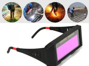 Sveisebriller med LCD-skjerm, selvdimmende flytende krystaller + GAVEHODESTROPP