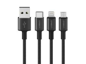 Καλώδιο δεδομένων φόρτισης USB-A σε MicroUSB ELOOP S9L 1M