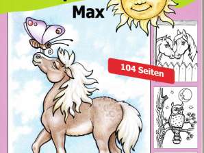 Disegni da colorare di Max il cavallo tedesco - Super Malbuch Pony Max